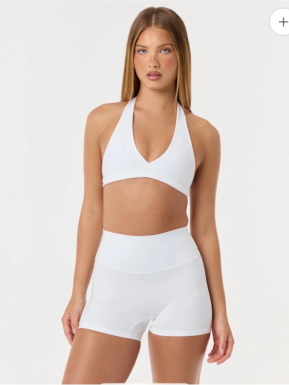 CSB White Freedom Blake Crop Bra